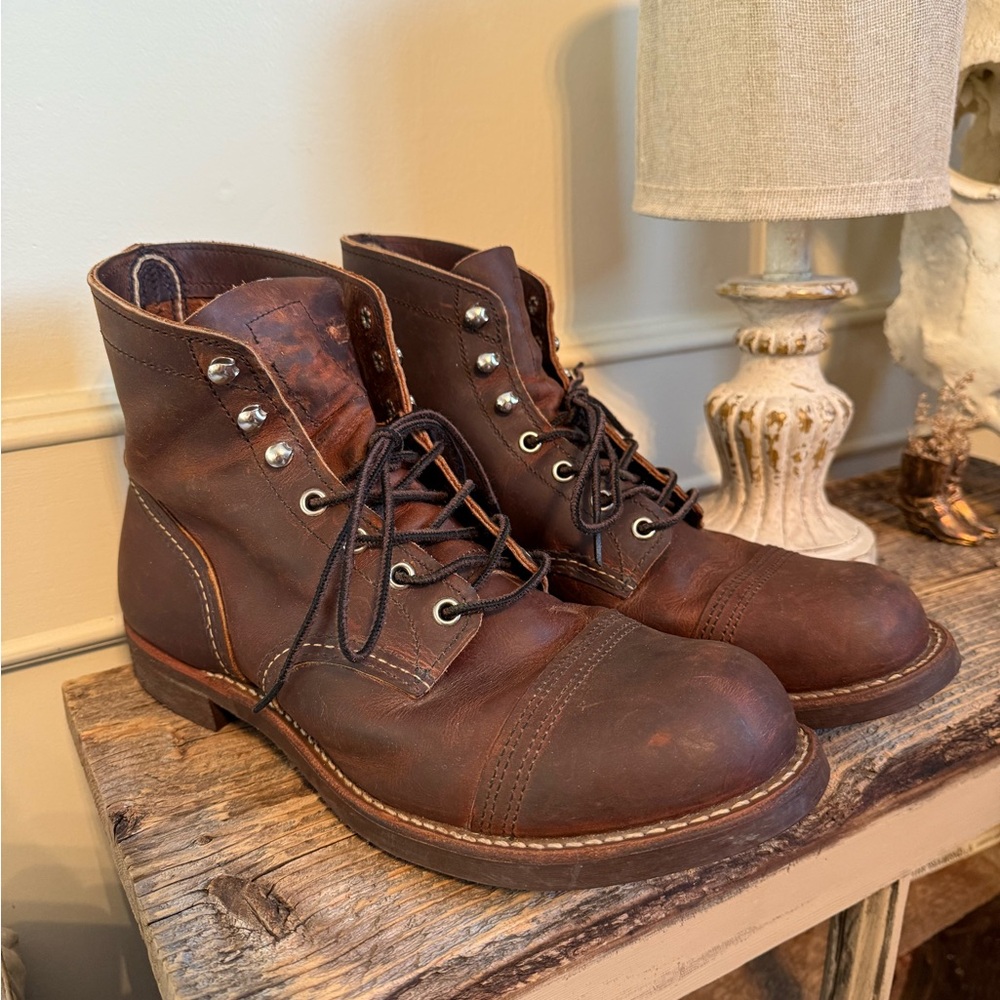 Red Wing Iron Ranger Leather Work Boots